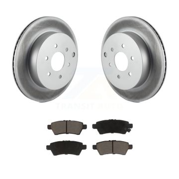 Rear Coated Disc Brake Rotors And Ceramic Pads Kit For 2005-2012 Nissan Pathfinder KGC-101864