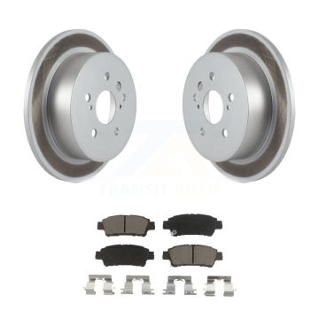 Rear Coated Disc Brake Rotors And Ceramic Pads Kit For 2004-2010 Toyota Sienna KGC-101866