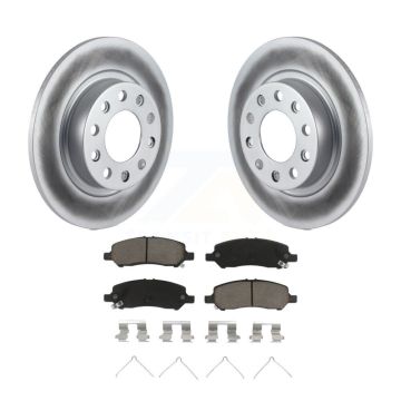 Rear Coated Disc Brake Rotors And Ceramic Pads Kit For 2013-2016 Dodge Dart KGC-101875