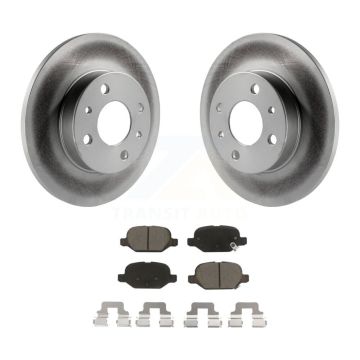 Rear Coated Disc Brake Rotors And Ceramic Pads Kit For Fiat 500 KGC-101882