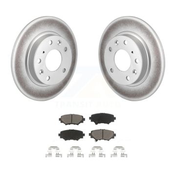 Rear Coated Disc Brake Rotors And Ceramic Pads Kit For Mazda 3 Sport KGC-101883
