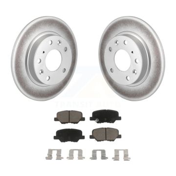 Rear Coated Disc Brake Rotors And Ceramic Pads Kit For Mazda 3 Sport KGC-101884