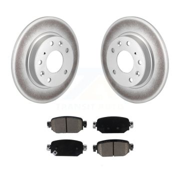 Rear Coated Disc Brake Rotors And Ceramic Pads Kit For Mazda 3 CX-3 Sport KGC-101885