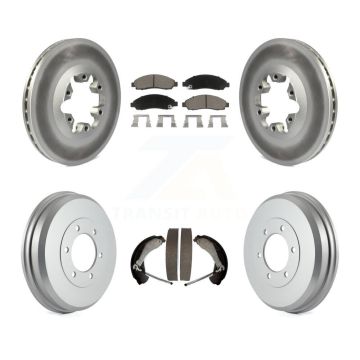Front Rear Coat Brake Rotors Ceramic Pad Drum Kit For Chevrolet Colorado GMC Canyon Isuzu KGC-101968