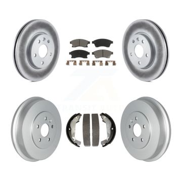 Front Rear Coated Disc Brake Rotors Ceramic Pads And Drum Kit For Chevrolet Cruze Limited KGC-101992