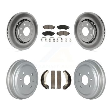 Front Rear Coat Brake Rotor Ceramic Pad Drum Kit For Chevrolet Aveo Pontiac Aveo5 Wave G3 KGC-101993