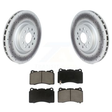 Front Coated Disc Brake Rotors And Ceramic Pads Kit For 2017-2020 Honda Civic Type R KGC-102126