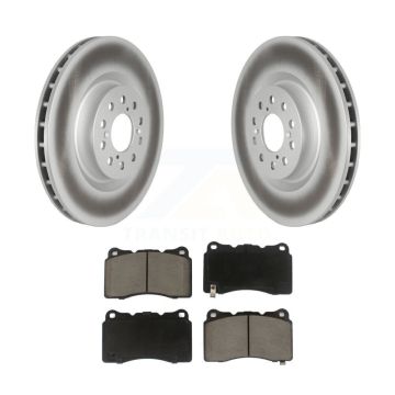 Front Coated Disc Brake Rotors And Ceramic Pads Kit For 2017-2020 Honda Civic Type R KGC-102127