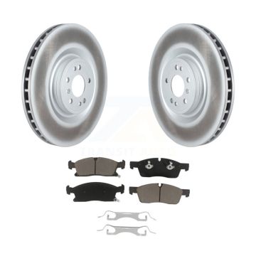 Front Coated Brake Rotor Ceramic Pad Kit For Mercedes-Benz ML350 GL350 GLS450 ML400 GL450 KGC-102129