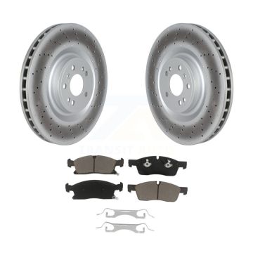 Front Coated Brake Rotor Ceramic Pad Kit For Mercedes-Benz ML350 GL350 GLS450 ML400 GL450 KGC-102131