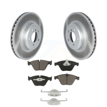 Front Coated Disc Brake Rotors And Ceramic Pads Kit For 2012 BMW 335i Convertible/Coupe KGC-102133