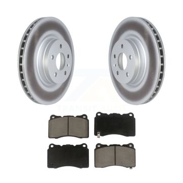 Front Coated Disc Brake Rotors And Ceramic Pads Kit For Tesla S X KGC-102134