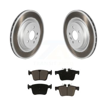 Rear Coated Disc Brake Rotor Ceramic Pad Kit For Jaguar F-Pace Land Rover Discovery Sport KGC-102181