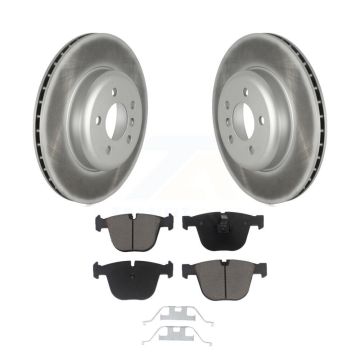 Rear Coated Brake Rotors Ceramic Pad Kit For BMW 535i GT xDrive 740Li 740i ActiveHybrid 7 KGC-102183