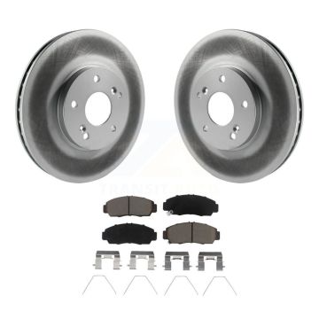 Front Coated Disc Brake Rotors And Ceramic Pads Kit For Honda Accord Acura TSX KGC-102189
