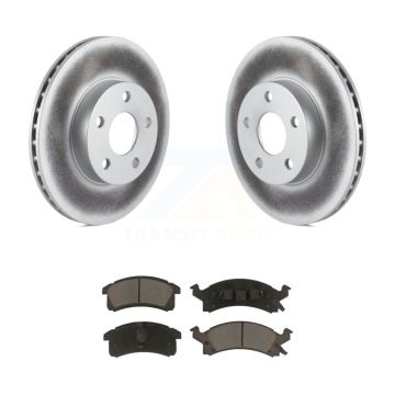 Front Coated Brake Rotors Ceramic Pad Kit For Chevrolet Cavalier Pontiac Sunfire Grand Am KGC-102192