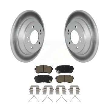 Rear Coated Disc Brake Rotors And Ceramic Pads Kit For Hyundai Kona KGC-102207