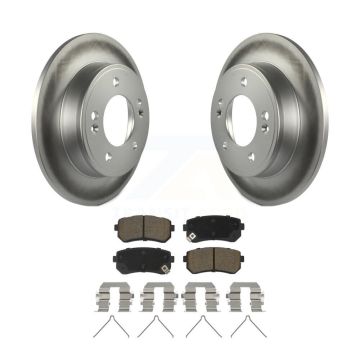 Rear Coated Disc Brake Rotors And Ceramic Pads Kit For Hyundai Kona Kia Seltos KGC-102209