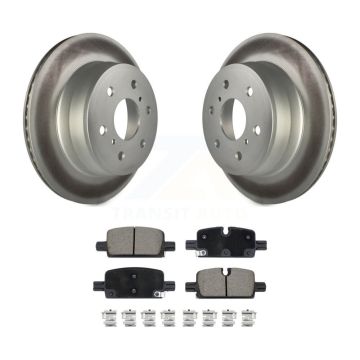 Rear Coat Brake Rotors Ceramic Pad Kit For 2019 GMC Sierra 1500 With Manual Parking KGC-102212