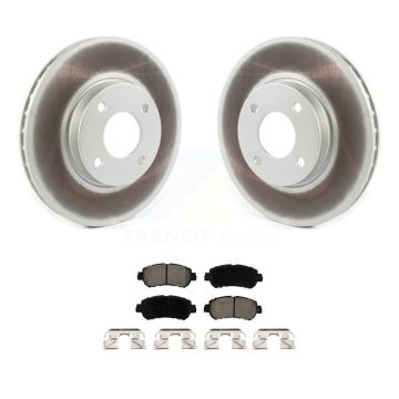 Front Coated Disc Brake Rotors And Ceramic Pads Kit For Nissan Kicks Versa KGC-102226