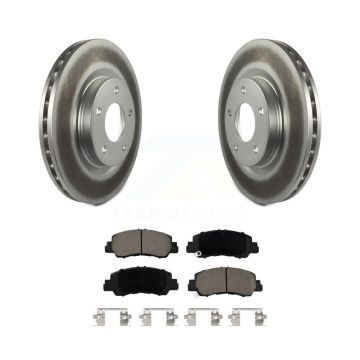 Front Coated Disc Brake Rotors And Ceramic Pads Kit For Mitsubishi Eclipse Cross KGC-102228