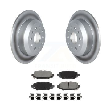 Rear Coated Disc Brake Rotors And Ceramic Pads Kit For 2018-2020 Jeep Wrangler Sport KGC-102238