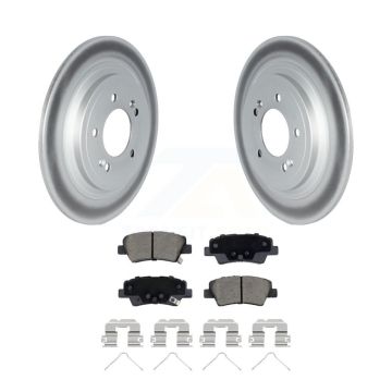 Rear Coated Disc Brake Rotors And Ceramic Pads Kit For Kia Sportage Hyundai Tucson Nexo KGC-102241