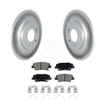 Rear Coated Disc Brake Rotors Ceramic Pad Kit For Kia Cadenza With Electric Parking KGC-102242