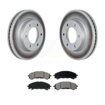 Front Coated Disc Brake Rotors And Ceramic Pads Kit For Ford Ranger Bronco KGC-102248