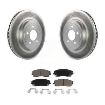 Front Coat Brake Rotors Ceramic Pad Kit For Dodge Charger With 345mm Diameter Rotor KGC-102249