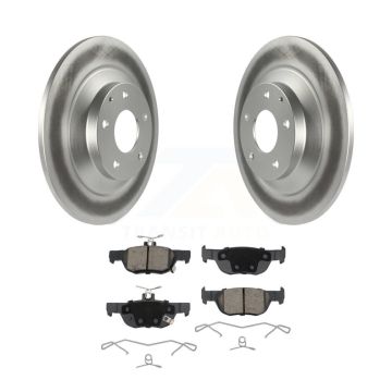 Rear Coated Disc Brake Rotors And Ceramic Pads Kit For Mazda CX-30 MX-30 EV KGC-102263