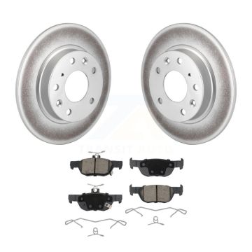 Rear Coated Disc Brake Rotors And Ceramic Pads Kit For Mazda 3 CX-30 Sport KGC-102264
