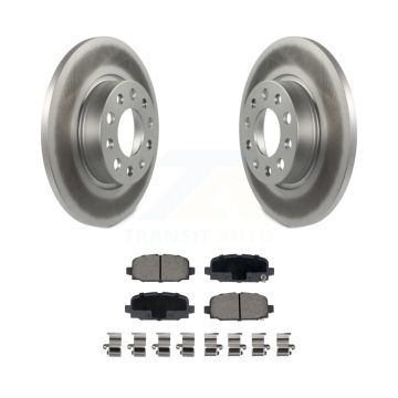 Rear Coated Disc Brake Rotors And Ceramic Pads Kit For Jeep Compass KGC-102265