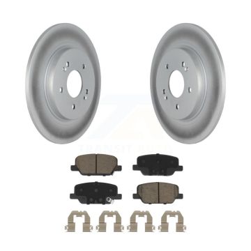 Rear Coated Disc Brake Rotors Ceramic Pad Kit For Hyundai Palisade Santa Fe Kia Telluride KGC-102266