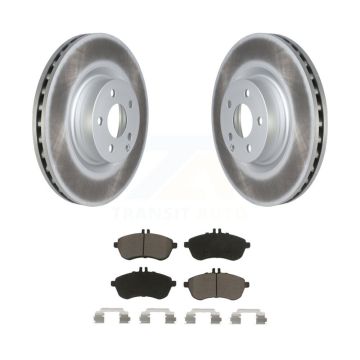 Front Coated Brake Rotors Ceramic Pad Kit For Mercedes-Benz C250 Coupe With Sport Package KGC-102291