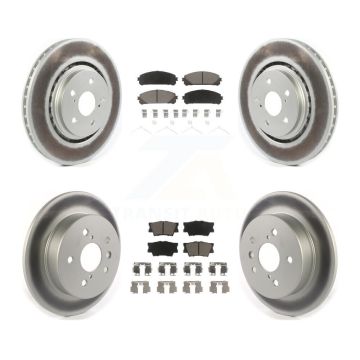Front Rear Coat Brake Rotor Ceramic Pad Kit For 22 Toyota Camry With Manual Parking KGC-102318