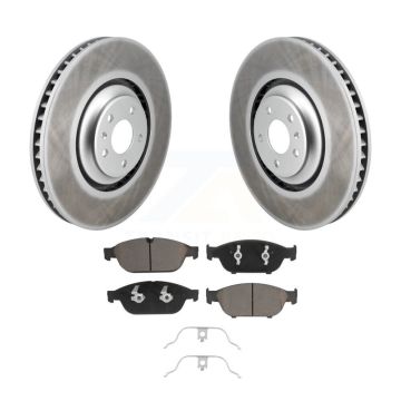 Front Coated Disc Brake Rotors And Ceramic Pads Kit For Audi A8 Quattro KGC-102343