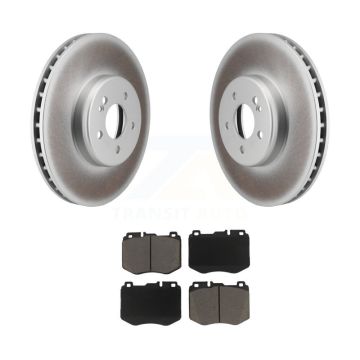Front Coated Disc Brake Rotors And Ceramic Pads Kit For Mercedes-Benz C300 C400 C350e KGC-102344