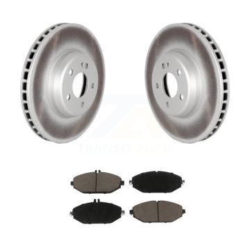 Front Coat Brake Rotor Ceramic Pad Kit For 15-20 Mercedes-Benz C300 Without Sport Package KGC-102345