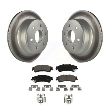 Rear Coated Disc Brake Rotors And Ceramic Pads Kit For GMC Sierra 1500 Classic KGC-102390