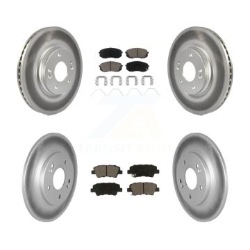 Front Rear Coat Brake Rotors Ceramic Pad Kit For Hyundai Kona With Electric Parking KGC-102405