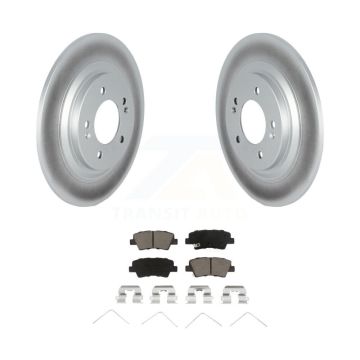 Rear Coated Disc Brake Rotors And Ceramic Pads Kit For 2019 Kia Niro EV KGC-102424
