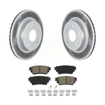 Rear Coated Disc Brake Rotors And Ceramic Pads Kit For Nissan Rogue KGC-102450