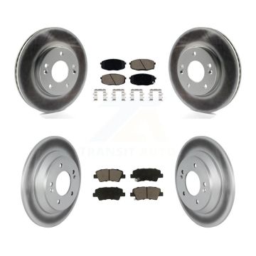 Front Rear Coat Brake Rotors Ceramic Pad Kit For Hyundai Kona With Electric Parking KGC-102451