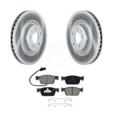 Front Coated Disc Brake Rotors And Ceramic Pads Kit For Audi A4 Quattro KGC-102457