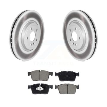 Front Coat Brake Rotors Ceramic Pad Kit For Jaguar F-Pace With 350mm Diameter Rotor KGC-102460