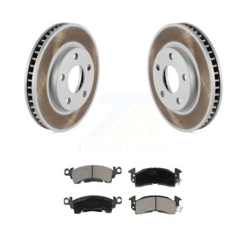 Front Coated Brake Rotor & Ceramic Pad Kit For 1992-1993 Cadillac Commercial Chassis 5.7L KGC-102462