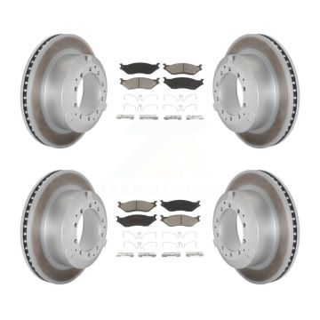 Front Rear Coat Brake Rotor Ceramic Pad Kit For International TerraStar IC Corporation AE KGC-102467