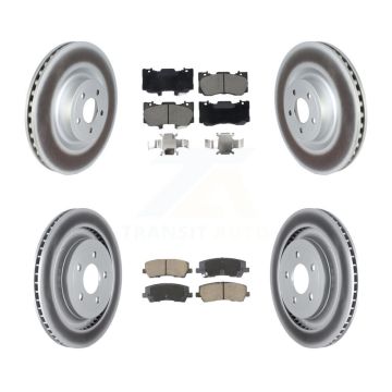 Front Rear Coat Brake Rotor Ceramic Pad Kit For 2020 Ford Mustang GT Premium/GT with 5.0L KGC-102491