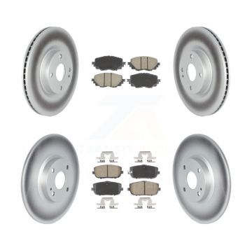 Front Rear Coated Brake Rotors Ceramic Pad Kit For Mazda MX-5 Miata Without Brembo Brakes KGC-102499